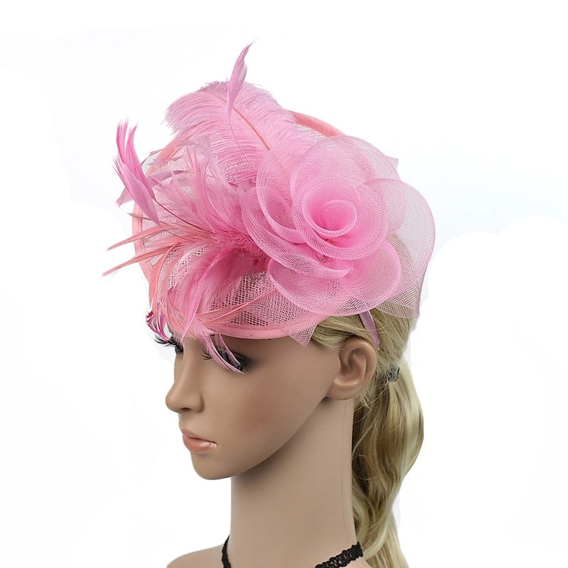 Special Occasion Tea Party Kentucky Derby Hat Fascinators Feather Flower Headpiece