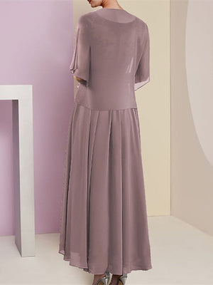 A-Line/Princess Short Sleeves Jacket Dresses Mother Of The Bride Dresses