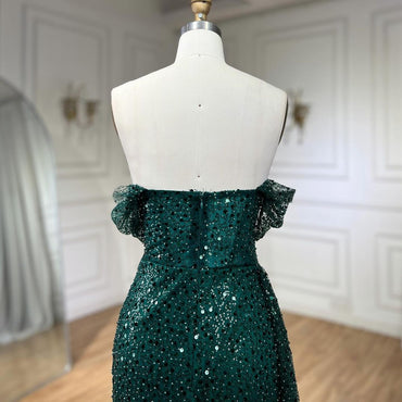 Sheath/Column Strapless Floor-length Long Prom Dresses With Sequins