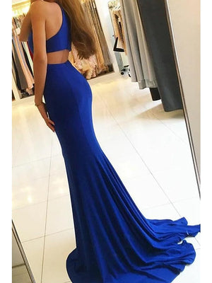 Trumpet/Mermaid High Neck Floor-Length Evening Dresses