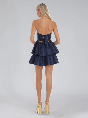 A-Line/Princess Sweetheart Sleeveless Tiered Ruffles Short/Mini Pleated Homecoming Dresses with Back Ties