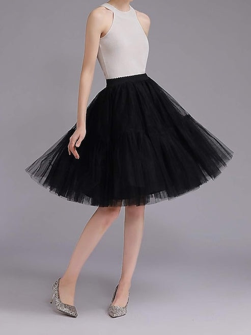 1950s Princess Knee Length Women's Party Evening Cocktail Party Prom Adults' Skirt