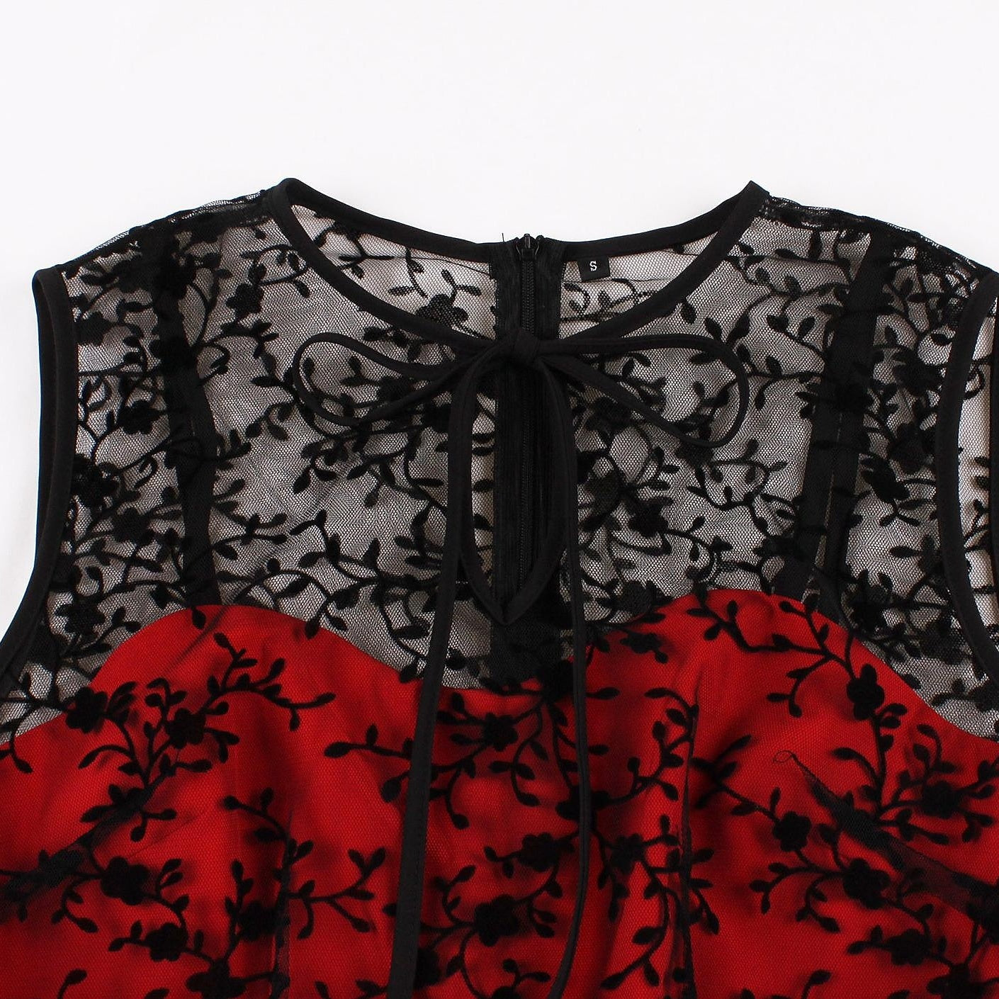 A-Line/Princess Round-Neck Sleeveless Tea-Length Halloween Performance Costumes Dress with Lace
