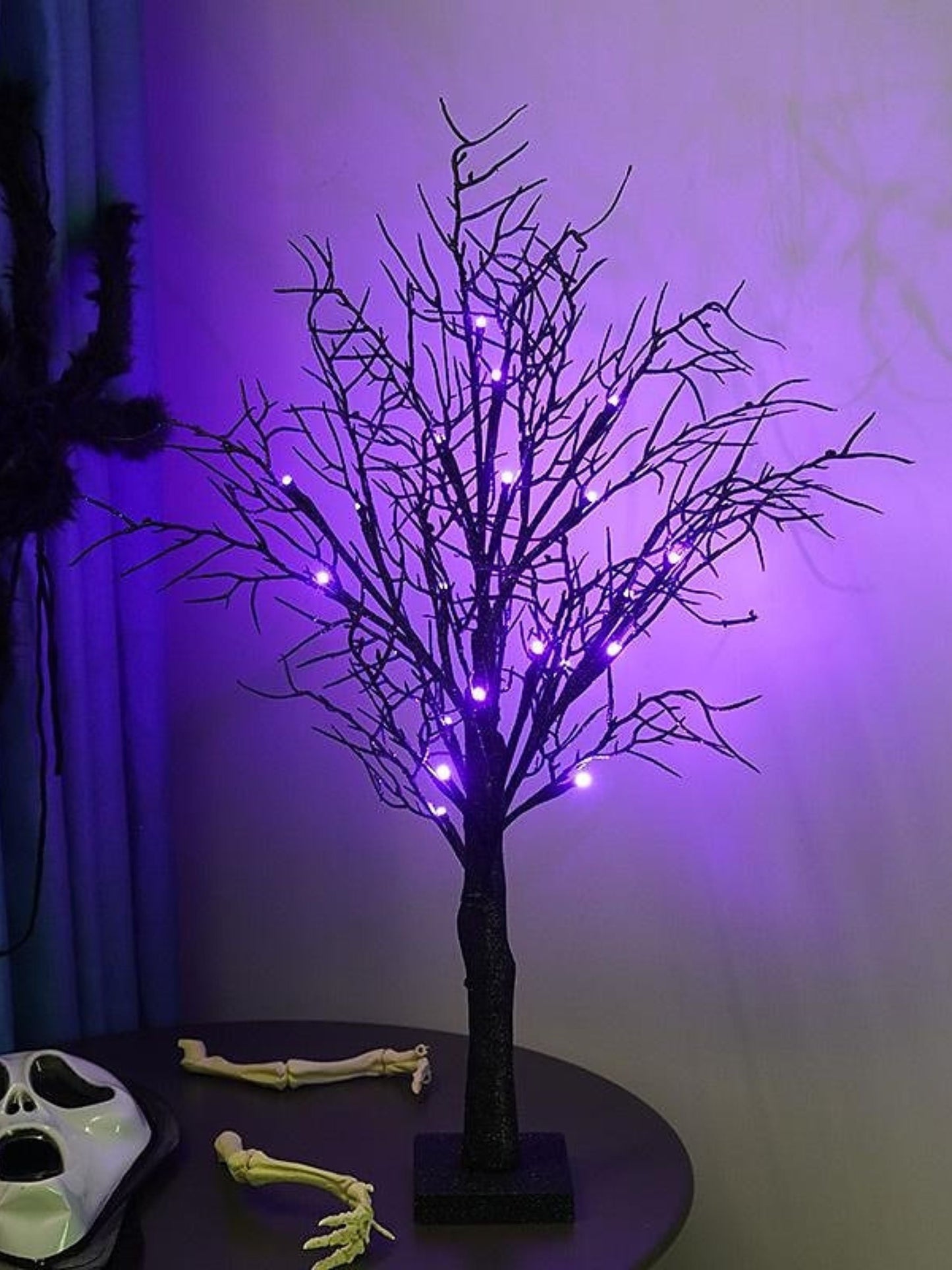 Halloween Purple Spooky LED Decoration Landscape Tree Light
