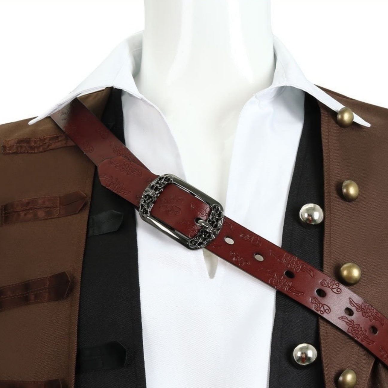 Men's Pirates of the Caribbean Pirate Jack Sparrow Masquerade Party Cosplay Costume