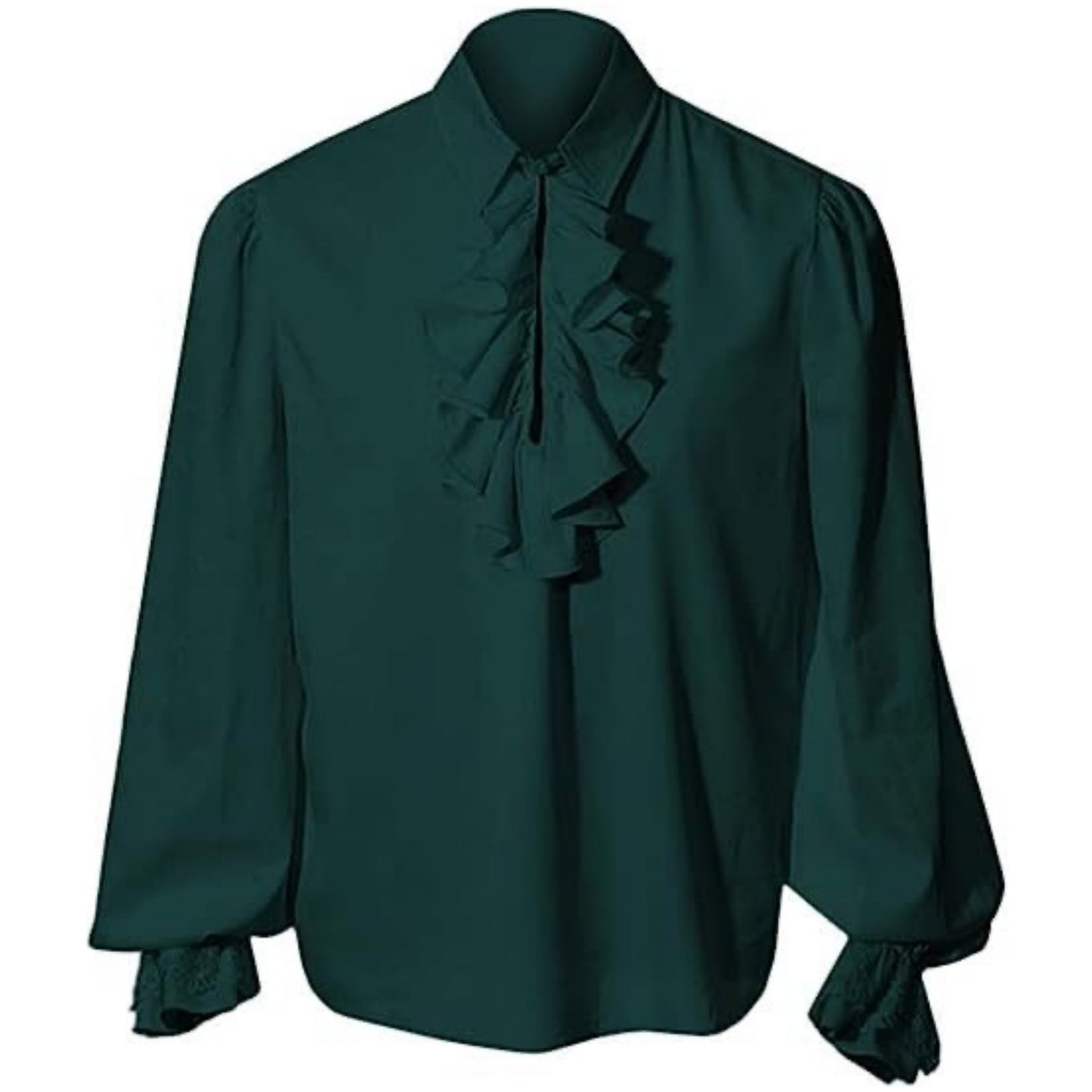 Men's Vampire Renaissance Victorian Steampunk Ruffle Medieval Halloween Costume