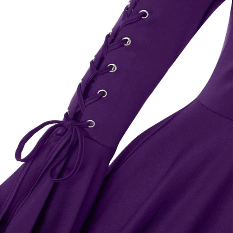 Women's Retro Vintage Punk & Gothic Medieval Witch Plague Doctor Fantasy Masquerade Party Dress
