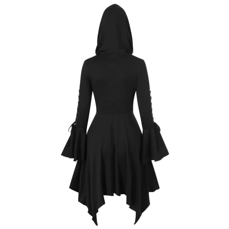 Women's Retro Vintage Punk & Gothic Medieval Witch Plague Doctor Fantasy Masquerade Party Dress