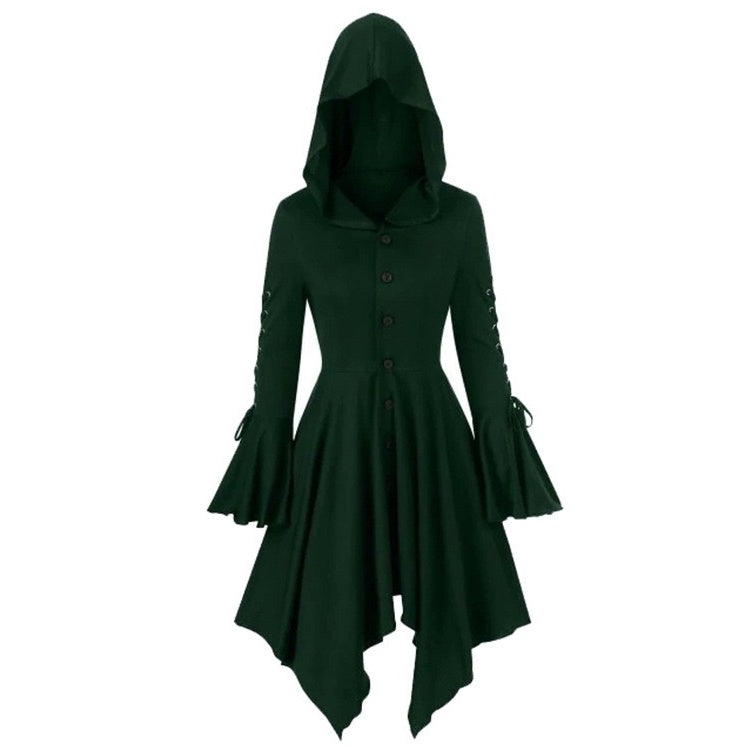 Women's Retro Vintage Punk & Gothic Medieval Witch Plague Doctor Fantasy Masquerade Party Dress