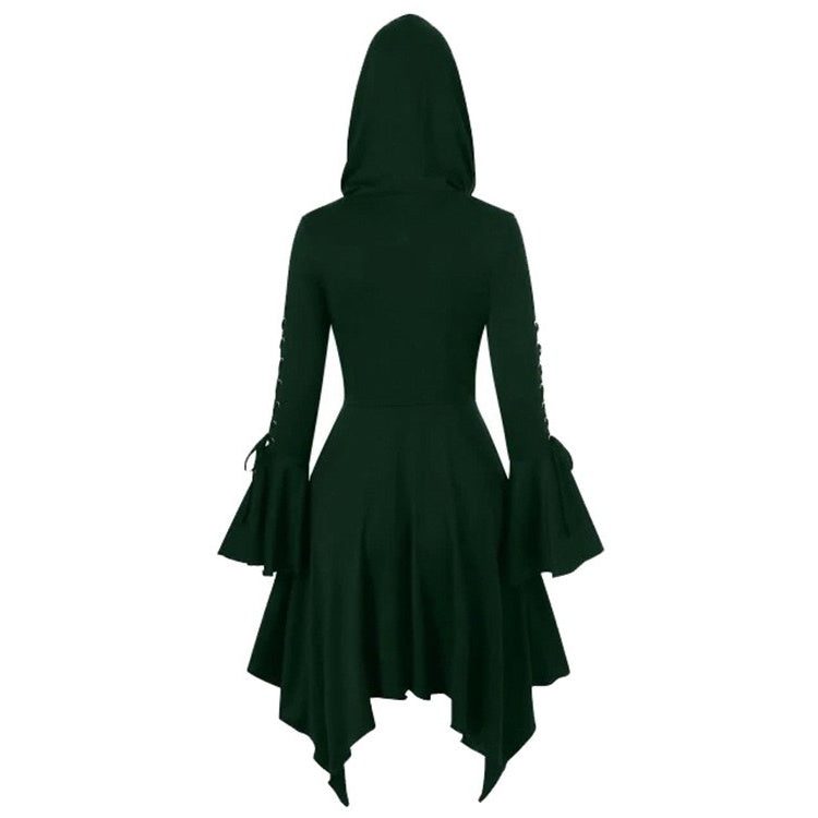 Women's Retro Vintage Punk & Gothic Medieval Witch Plague Doctor Fantasy Masquerade Party Dress