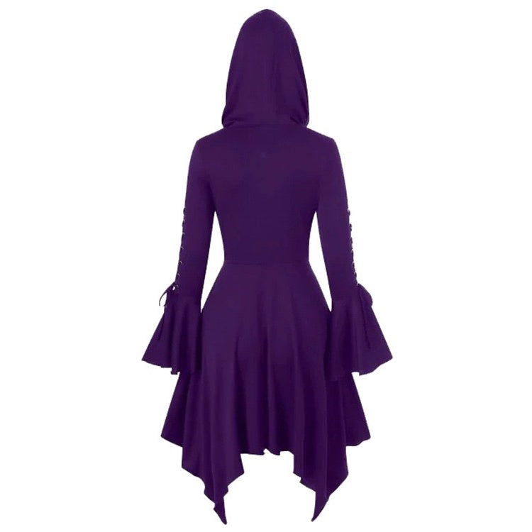 Women's Retro Vintage Punk & Gothic Medieval Witch Plague Doctor Fantasy Masquerade Party Dress