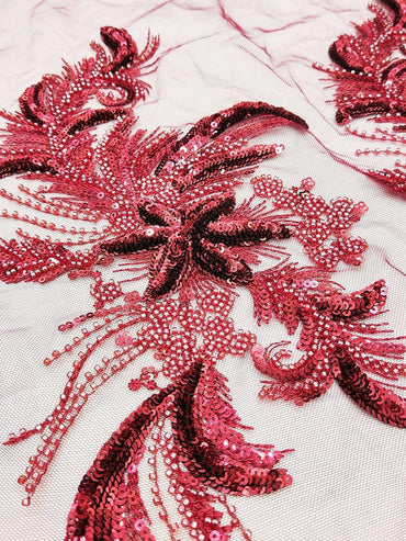 Sheath/Column Off-the-Shoulder 3/4 Sleeves Floor-Length Evening Dresses with Appliques