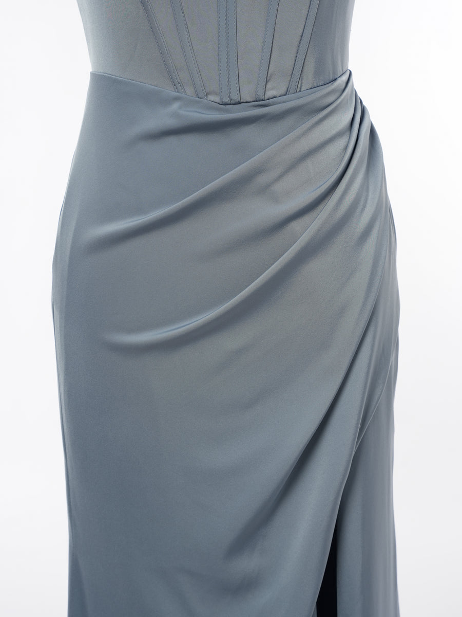 Sheath/Column Spaghetti Straps Sleeveless Evening Dresses with Ruched