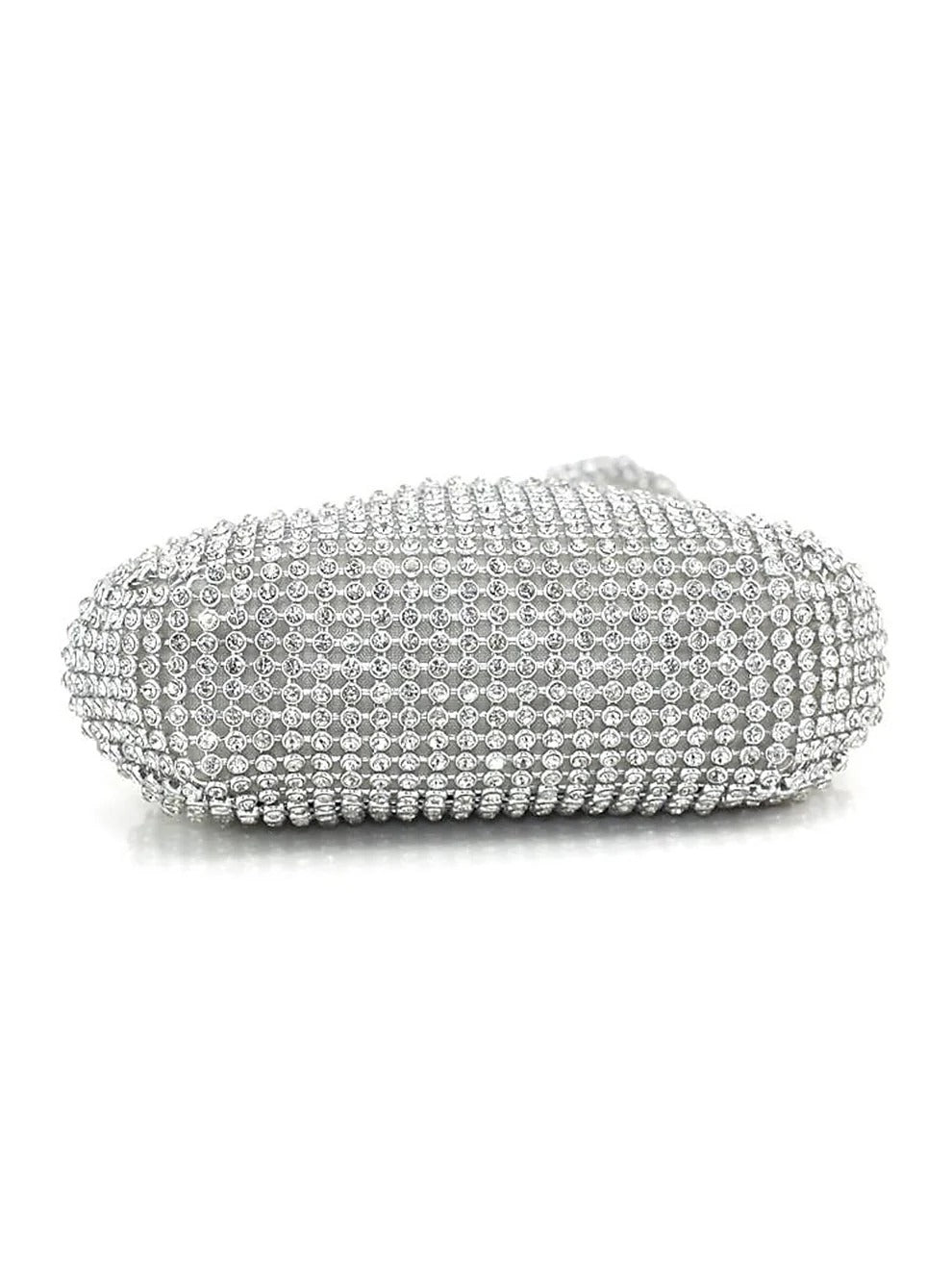 Silver Evening Rhinestone Clutch bag  for Wedding & Party