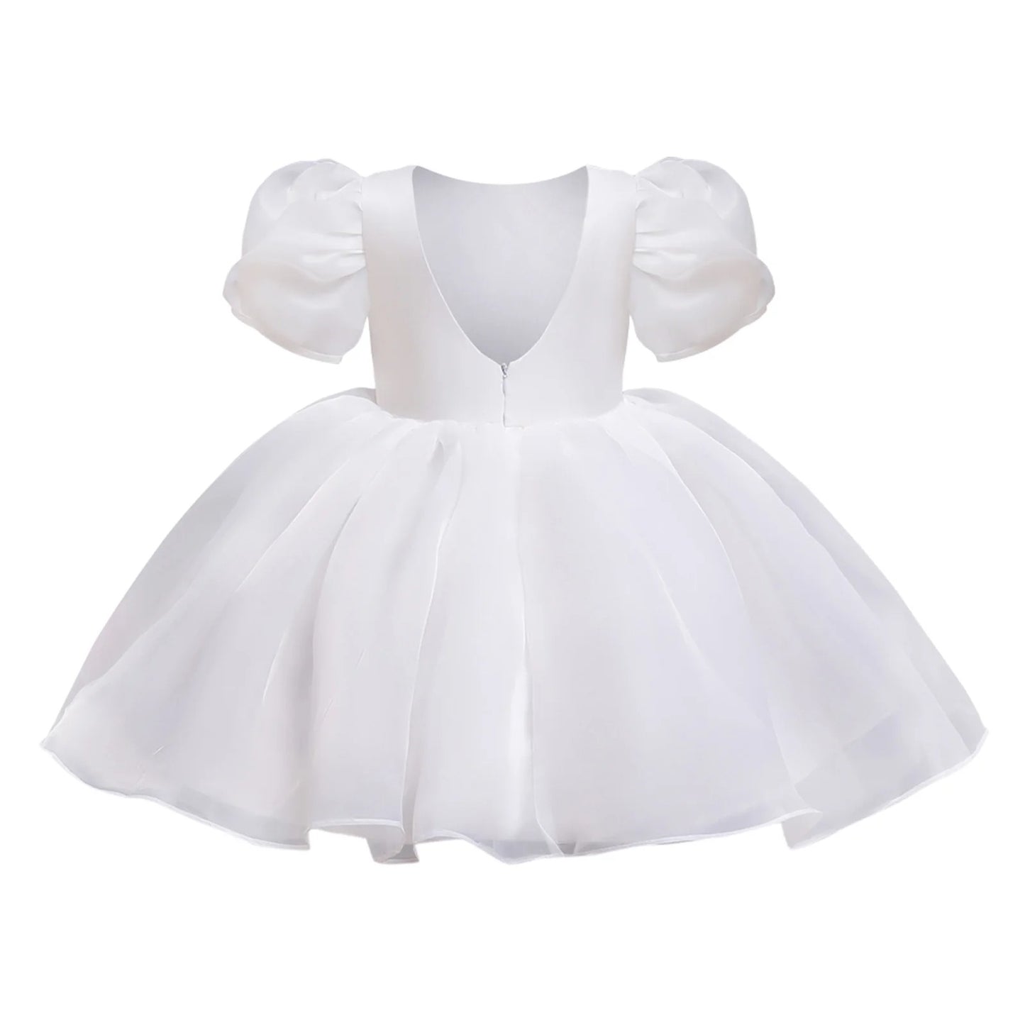 A-Line/Princess Scoop Flower Girl Dresses With Bowknot