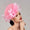 Elegant Net Saucer Hat Fascinator Hats Headpiece Flower Bow & Rhinestone