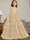 Ball-Gown Scoop Neck Sleeveless Floor-Length Flower Girl Dress with Lace