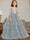 Ball-Gown Scoop Neck Sleeveless Floor-Length Flower Girl Dress with Lace