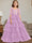 Ball-Gown Scoop Neck Sleeveless Floor-Length Flower Girl Dress with Lace