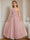 A-Line/Princess One-Shoulder Floor-Length Flower Girl Dress with Appliques