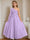 A-Line/Princess One-Shoulder Floor-Length Flower Girl Dress with Appliques