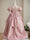 Ball-Gown Scoop Neck Short Sleeves Knee-Length Flower Girl Dress with Appliques