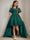 Ball-Gown Scoop Neck Short Sleeves Knee-Length Flower Girl Dress with Appliques