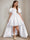 Ball-Gown Scoop Neck Short Sleeves Knee-Length Flower Girl Dress with Appliques
