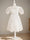 A-Line/Princess V-Neck Short Sleeves Knee-Length Flower Girl Dress with Lace