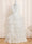 Ball-Gown V-Neck Sleeveless Floor-Length Flower Girl Dress With Ruffles