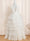 Ball-Gown V-Neck Sleeveless Floor-Length Flower Girl Dress With Ruffles