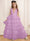 Ball-Gown V-Neck Sleeveless Floor-Length Flower Girl Dress With Ruffles