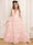 Ball-Gown V-Neck Sleeveless Floor-Length Flower Girl Dress With Ruffles