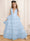 Ball-Gown V-Neck Sleeveless Floor-Length Flower Girl Dress With Ruffles
