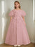 A-Line/Princess Off-the-Shoulder Ankle-Length Flower Girl Dress with Beads & 3D Flowers