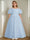 A-Line/Princess Off-the-Shoulder Ankle-Length Flower Girl Dress with Beads & 3D Flowers