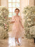 Ball-Gown Satin Tulle Scoop Sleeveless Floor-Length  Flower Girl Dresses With Flower