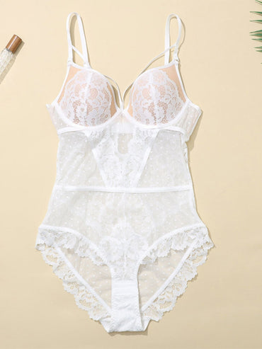 Women's White One Piece Sexy Casual Bra Shapewear