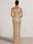 Mermaid Evening Dresses Sequins Wedding Guest Dresses One Shoulder Short Sleeves Floor Length Sequins Formal Ruched