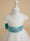 A-line Lace Organza Ankle-length Ivory Flower Girl Dress