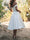 A-Line/Princess Off-the-Shoulder Tea-Length Satin Elegant Gown Wedding Dress