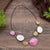 Exaggerated Daily Colorful Irregular Oval Wire Necklace