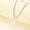 KC Gold Thin Spiral Chain Cross Pendant Minimalist Necklace