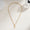 KC Gold Thin Spiral Chain Cross Pendant Minimalist Necklace