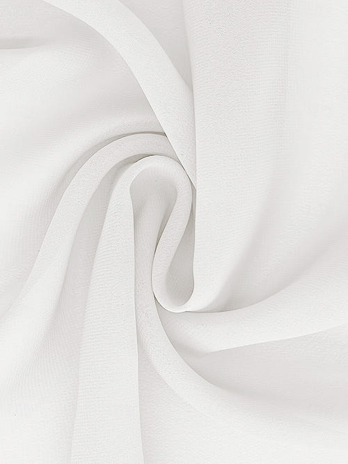 A-Line/Princess Little White Dresses For Formal/Wedding Dresses V-Neck Long Sleeves Ankle-Length Chiffon Daily Dresses With Pleats&Back Zipper