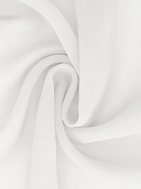 A-Line/Princess Little White Dresses For Formal/Wedding Dresses V-Neck Long Sleeves Ankle-Length Chiffon Daily Dresses With Pleats&Back Zipper