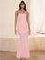 Sheath/Column Crepe Strapless Sleeveless Floor-Length Prom Dresses with A Back Bow