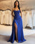 A Line Elegant Evening Dress V Neck Long Sleeves Floor Length Formal Elegant Dress with Sequins