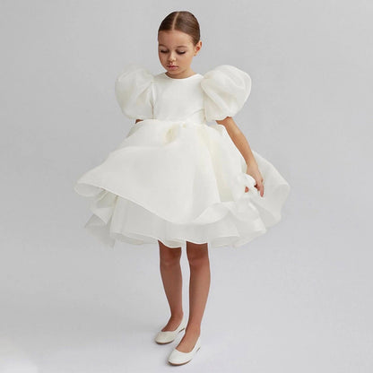 A-Line/Princess Scoop Flower Girl Dresses With Bowknot