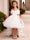 Ball Gown Flower Girl Dresses Tulle Birthday Dresses Off-the-Shoulder Sleeveless Asymmetrical Party Dresses With Bow